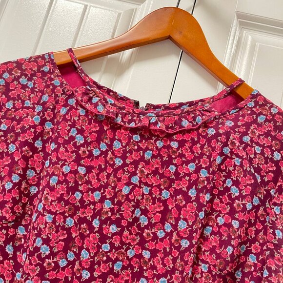 Vintage Floral Cut-Out Blouse – M - Picture 3 of 9